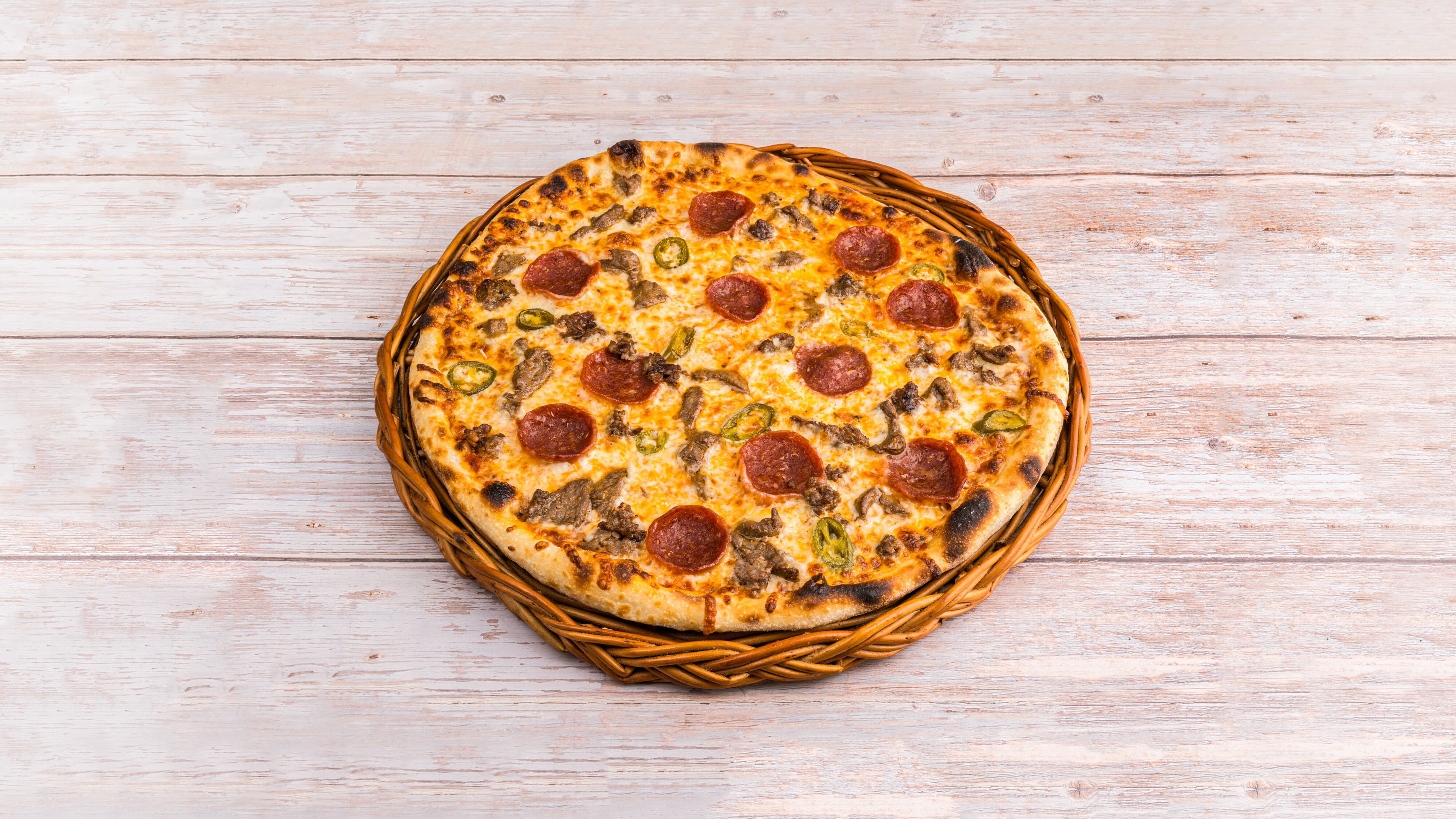Pizza Marinert Biff